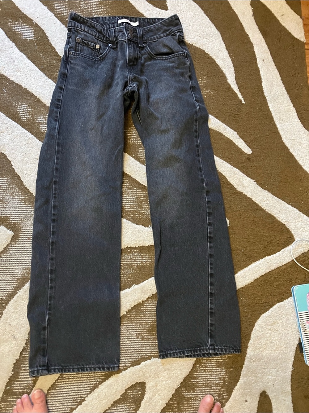 Levi's Women's Black Superlow loose Jeans